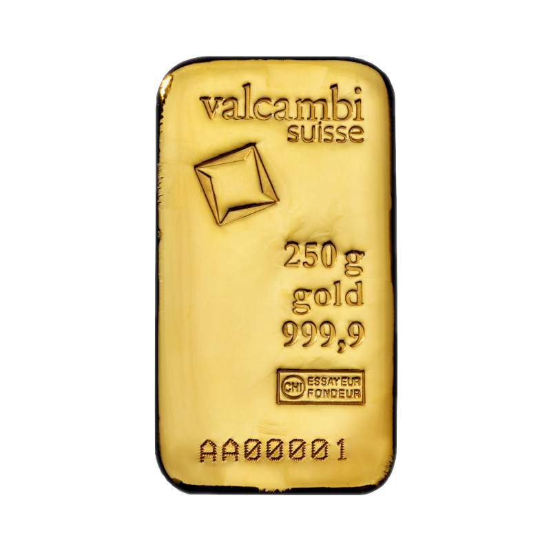 250g Gold Cast Bar