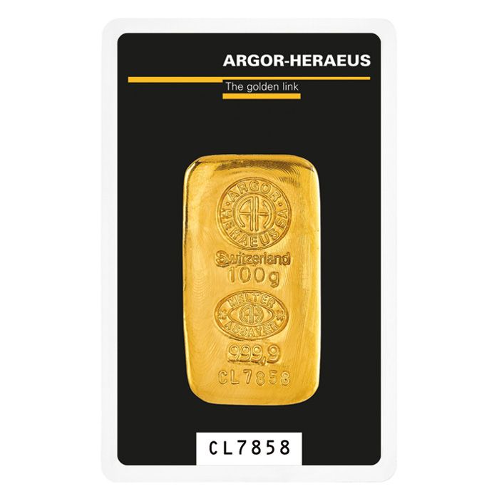 100g Gold Minted Bar - View 2