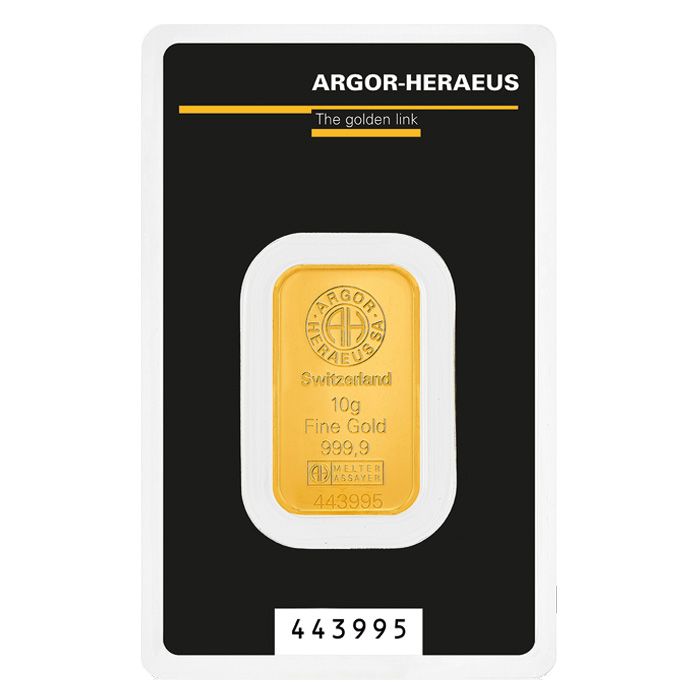 10g Gold Minted Bar - View 1