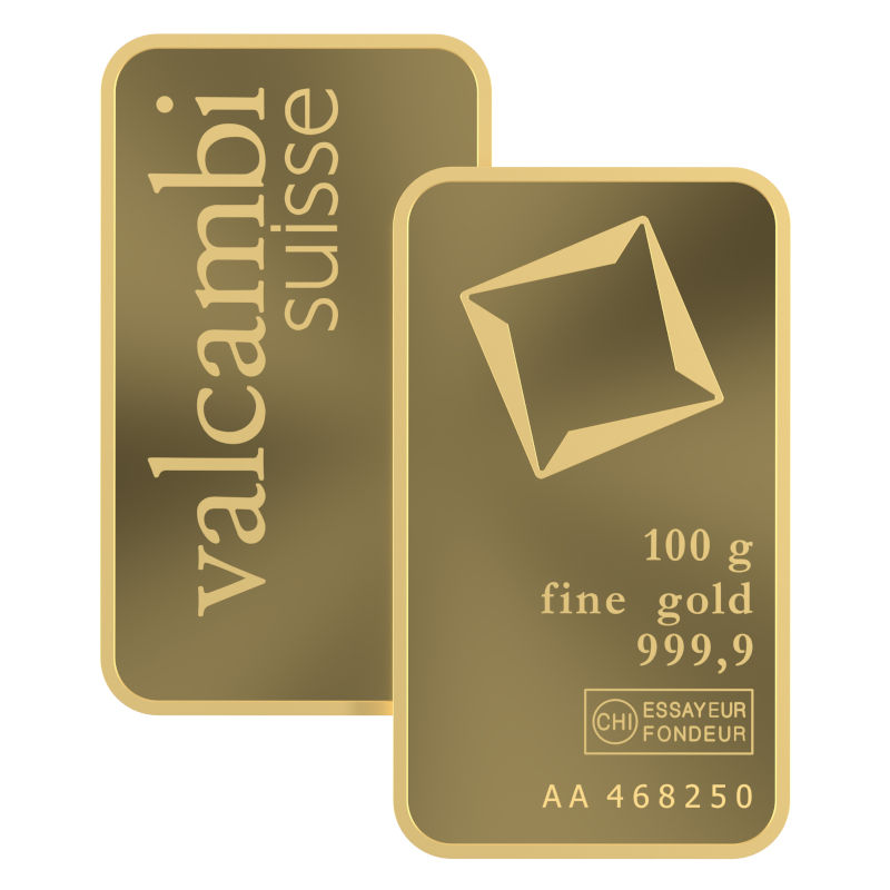 100g Gold Minted Bar - View 3