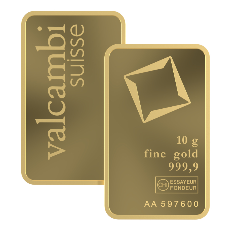 10g Gold Minted Bar - View 2
