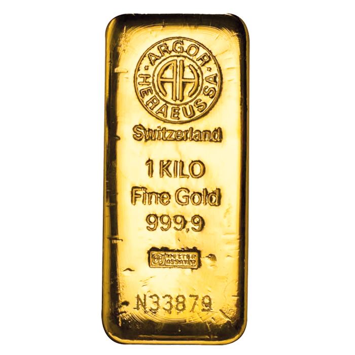 1000g Gold Cast Bar - View 2