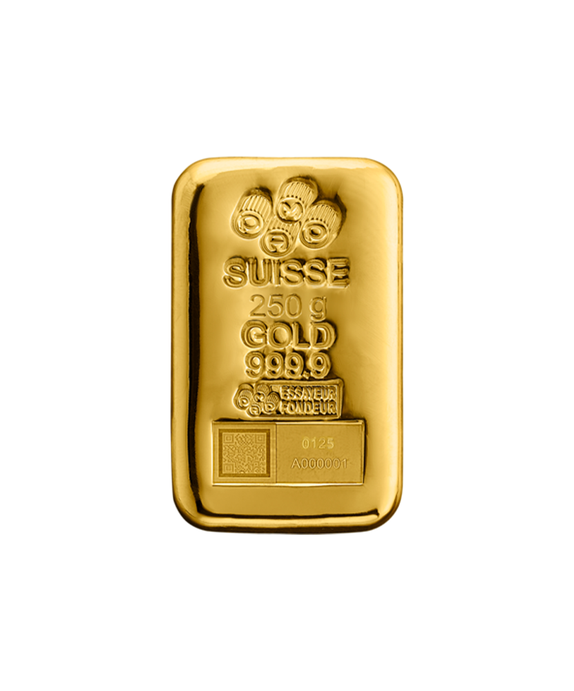 250g Gold Cast Bar - View 2