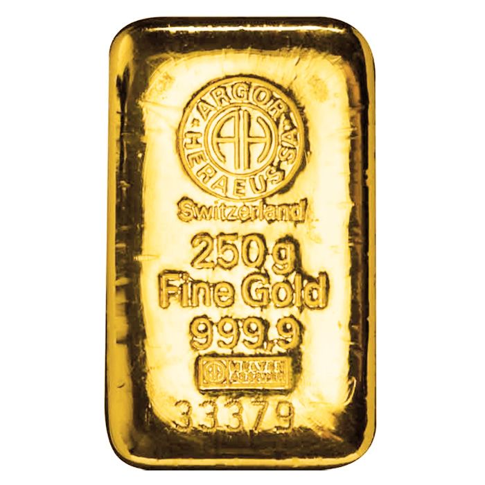 250g Gold Cast Bar - View 3