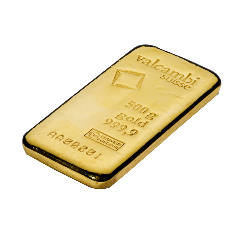 500g Gold Cast Bar - View 2