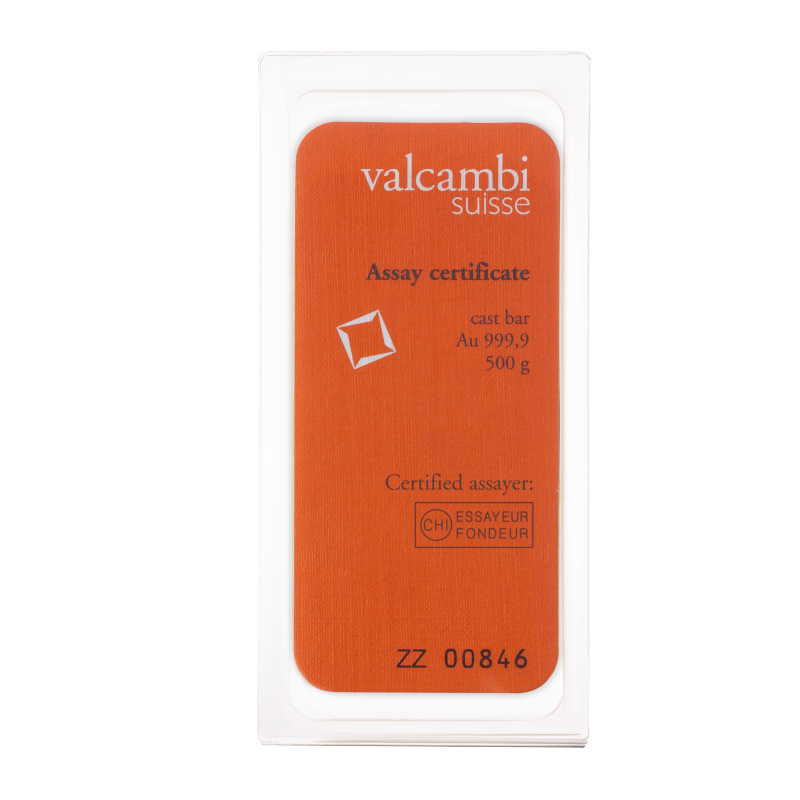 500g Gold Cast Bar - View 3