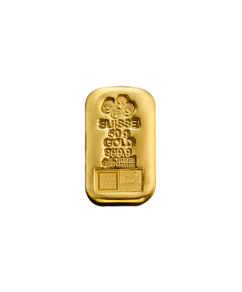50g Gold Cast Bar - View 4
