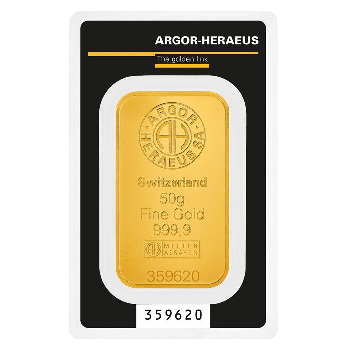 50g Gold Minted Bar - View 3