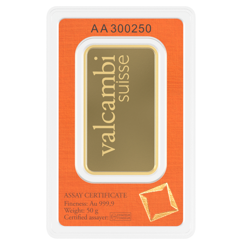 50g Gold Minted Bar - View 4