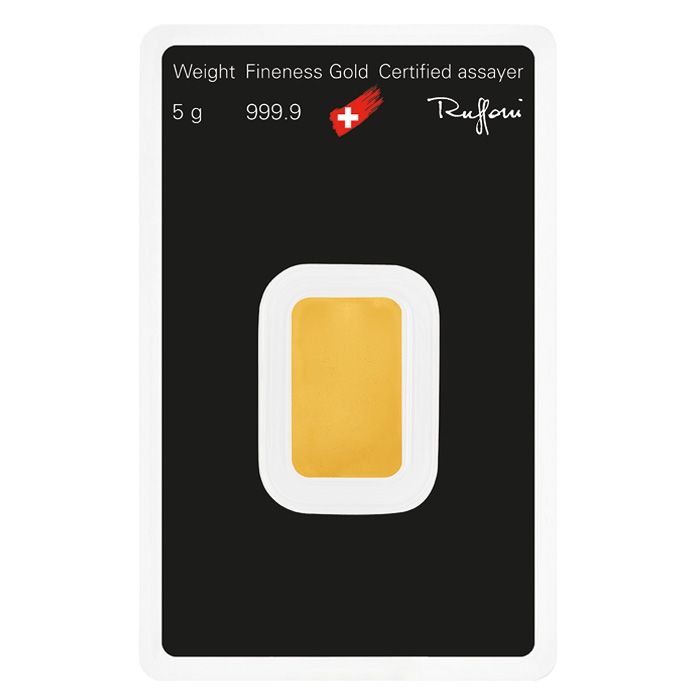 5g Gold Minted Bar - View 2